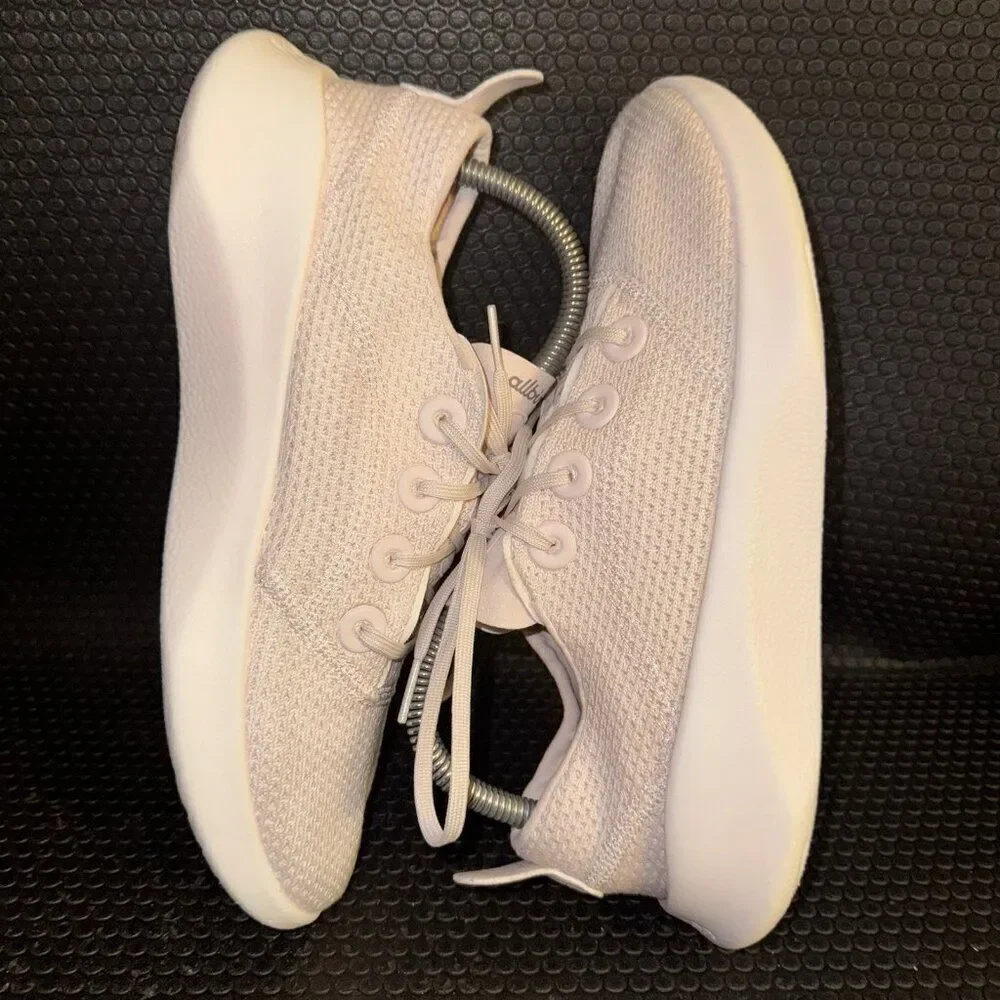 AllBirds Tree Runners SLTR Lace Up Light Pink Sneakers Shoes Women’s Size 10